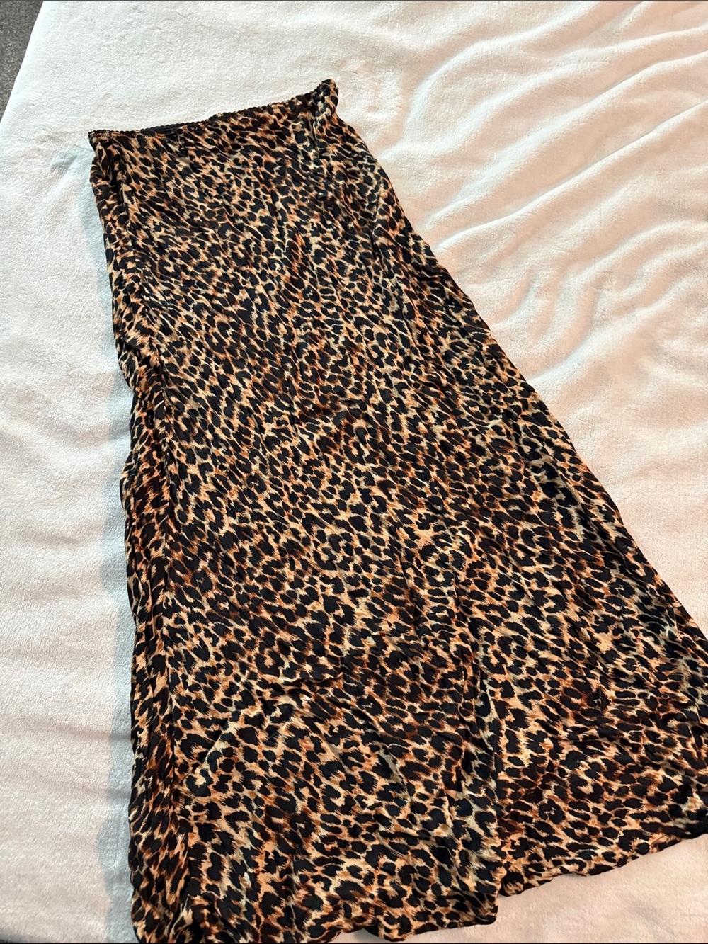 Mango Leopard Print Maxi Skirt - Brown & Black